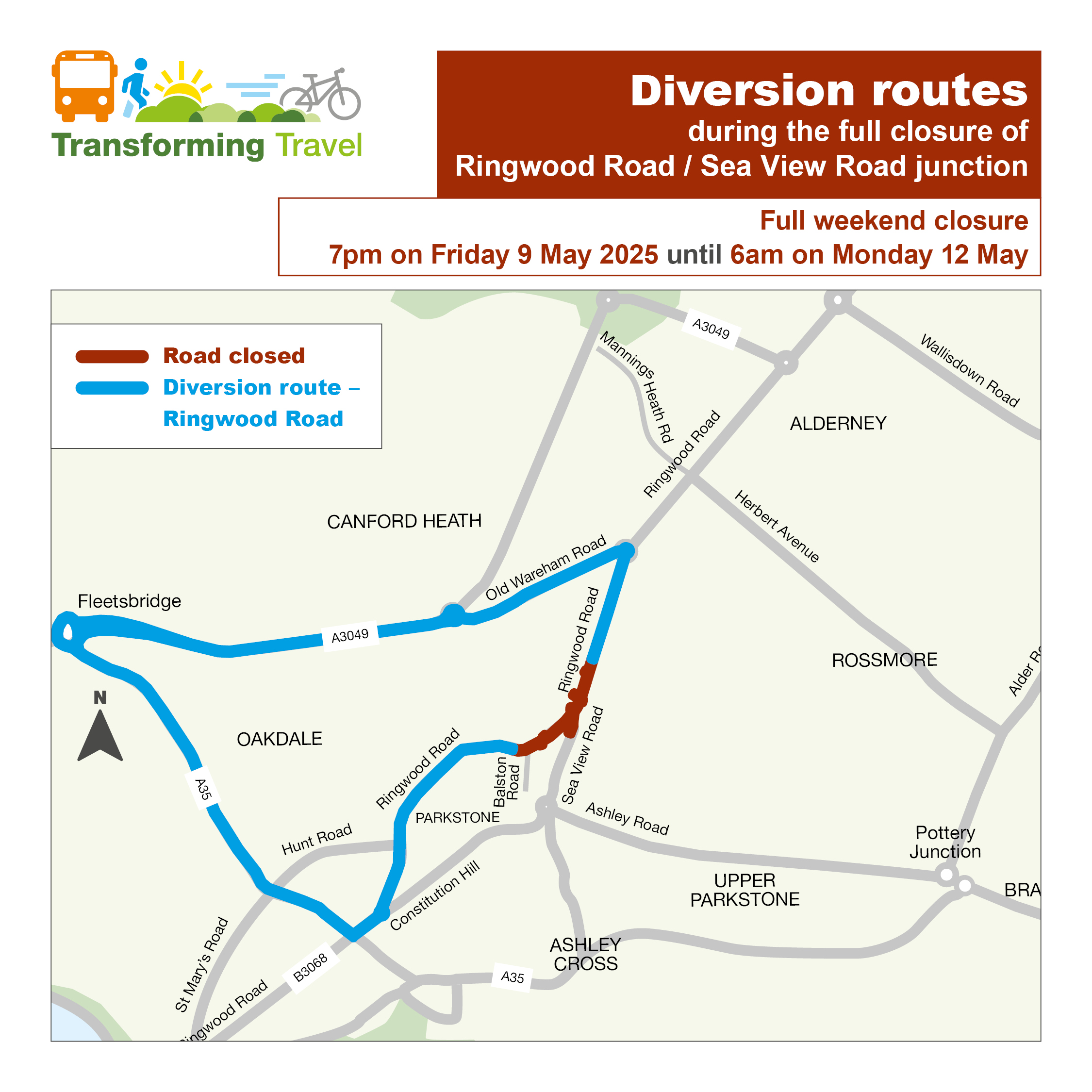 Diversion map